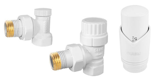 Manual Thermostatic Radiator Valve for Radiator Body 1 Piece