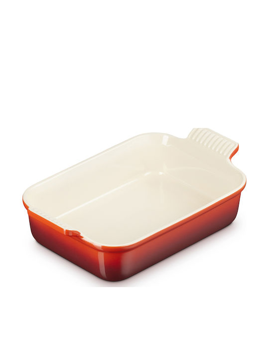 Le Creuset Rectangular Ceramic Dutch Oven with Rack 31x26cm 2.4lt