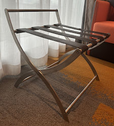 Bronze Art Wooden Foldable Hotel Luggage Rack 79Z8-11-L