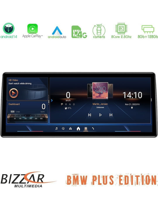 Bizzar Car Audio System for BMW X3 (F25) 2014-2018 with Touch Screen 12.3" Bluetooth USB Wi-Fi GPS Apple CarPlay Android Auto