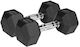 Rebel Hexagonal Rubber Dumbbell Set 2 x 9kg