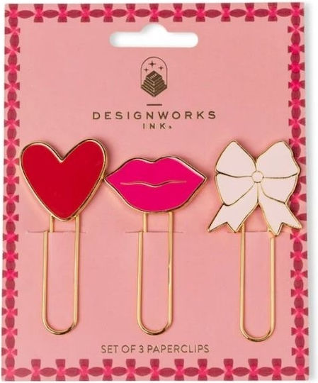 Love Büroklammern Set 3 Stück Designworks Ink