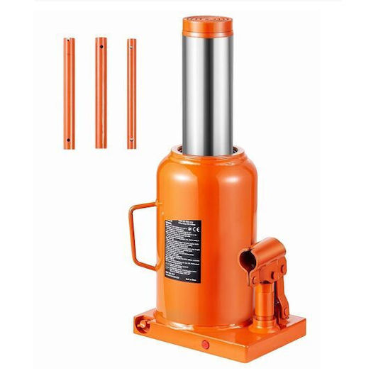 Cric Hidraulic Tip Sticlă cu Înălțime de Ridicare până la 28 cm și Sarcină Maximă până la 50 Tone