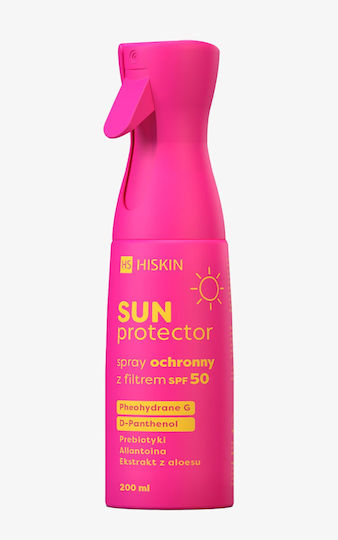 HiSkin Слънцезащитен Крем Емулсия За Тяло SPF50 В Спрей 200мл
