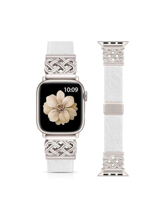 Λουράκι Celtic Stretchy Band White Apple Watch 38 40 41 42 Series 10/11
