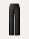 Damen Stoffhose in Loose Passform Schwarz