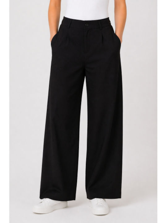 Women's Cotton Pantaloons in Regular Fit Black SC-SH003-26TR-BLACK