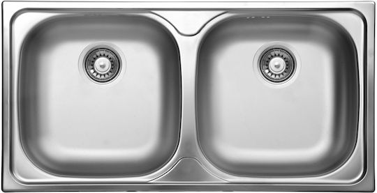 Deante Ένθετος Νεροχύτης Inox Μ43.5xΠ78cm Γκρι