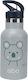 abo Kids Water Bottle Thermos Stainless Steel Gray 350ml