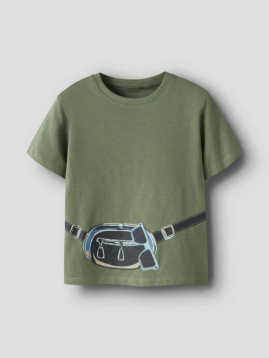 Name It Kids Top Short-sleeved Khaki Nreg Top Box