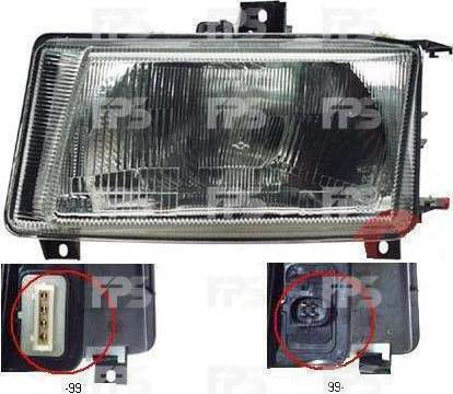 Carro Right Front Light for Volkswagen Polo