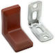 X-IT Regalhalterungen aus Metall in Braun Farbe 28x28mm 4 Stück