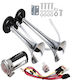 Claxon Electric Cu 2 Cornuri Compresor Zola 12v 150 Db Universal Crom Accesorii Montare Metalice