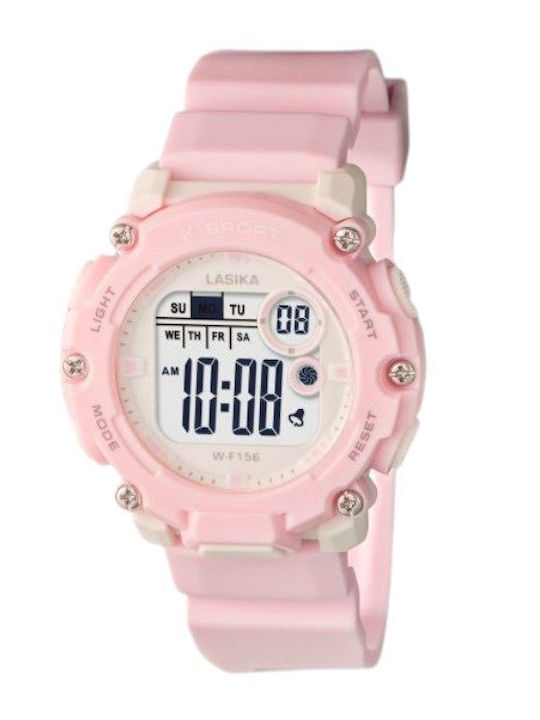 Digital Womens Watch 40mm Battery with Pink Rub...