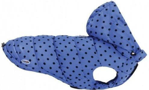 Camon Dog Coat With Hood Blue With Back Length 45 cm
