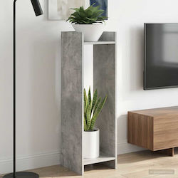 vidaXL Wooden Gray Plant Towers 30x30x100cm 2 P...