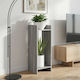 vidaXL Pflanzenturm Holz Grau 30x30x80cm