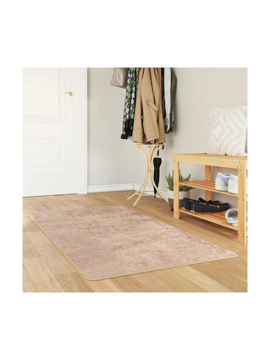 vidaXL Marsa Rutschfestes Rechteckiges Wohnzimmer Teppich Sand 100x200cm
