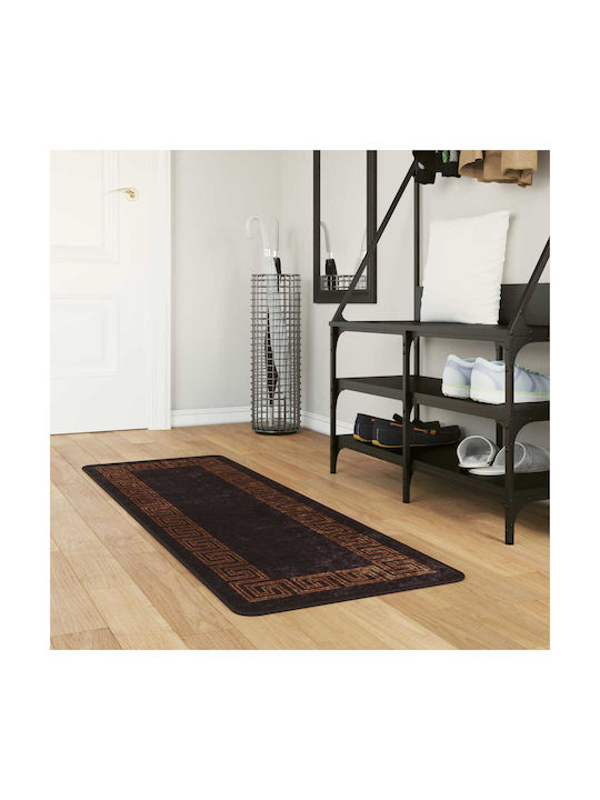 vidaXL Marsa Rutschfest Wohnzimmer Teppich Rechteckig Schwarze 50x100cm