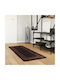 vidaXL Marsa Rutschfest Wohnzimmer Teppich Rechteckig Schwarze 50x100cm