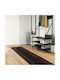 vidaXL Marsa Non-Slip Black Runner Rug 50x450cm