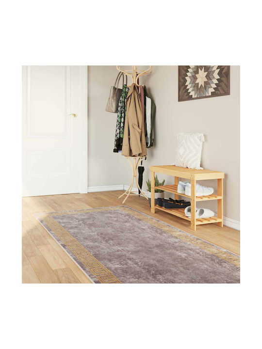 vidaXL Marsa Non-Slip Rectangular Gray Rug 100x300cm