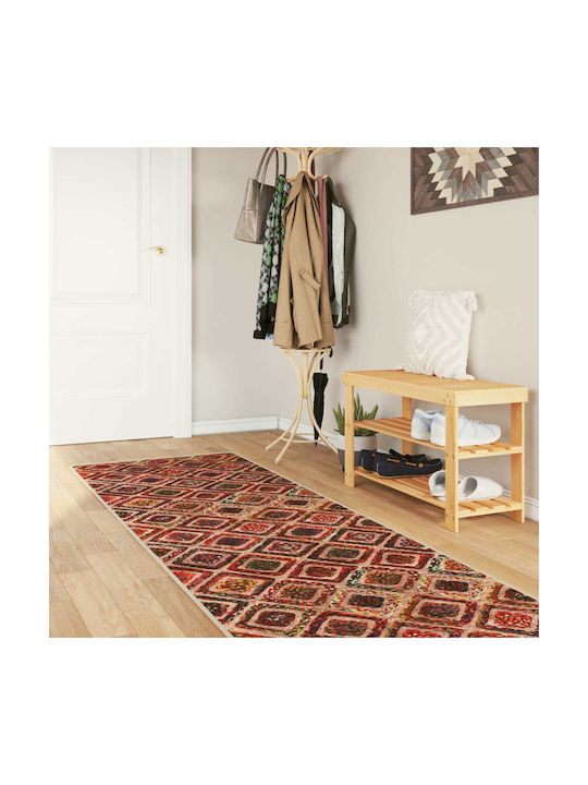 vidaXL Marsa Rutschfestes Wohnzimmer Teppich Rechteckig Mehrfarbig 80x450cm