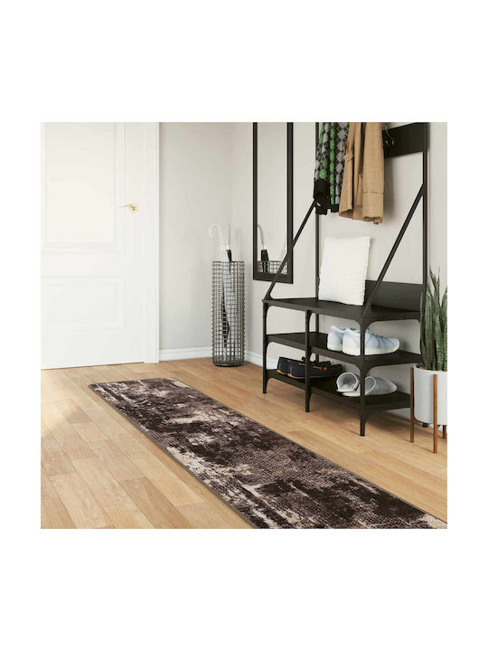 vidaXL Marsa Non-Slip Runner Rug Black 50x350cm