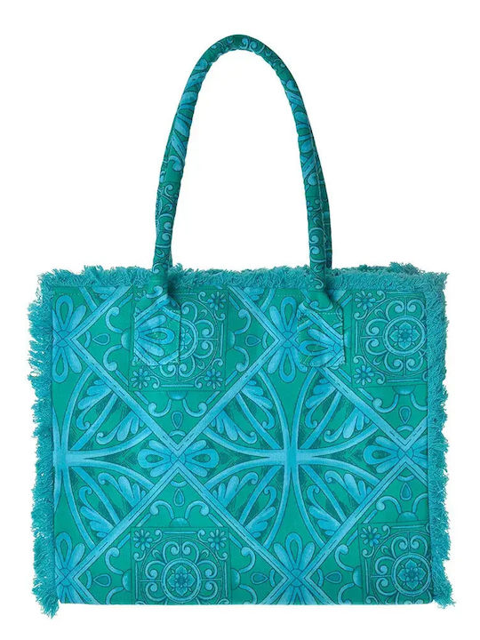 Ble Resort Collection Fabric Blue Beach Bag