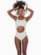 Cyra White Leotard