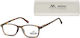 Montana Eyewear Reading Glasses +2.50 In Brown Colour