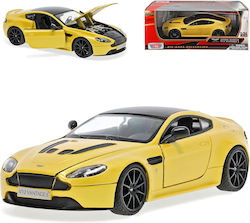 Aston Martin V12 Vantage S Yellow 1:24 Metal Replica Model Open Doors Hood Aston Martin V12 Vantage S Yellow 1:24 Metal Replica Model Open Doors Hood