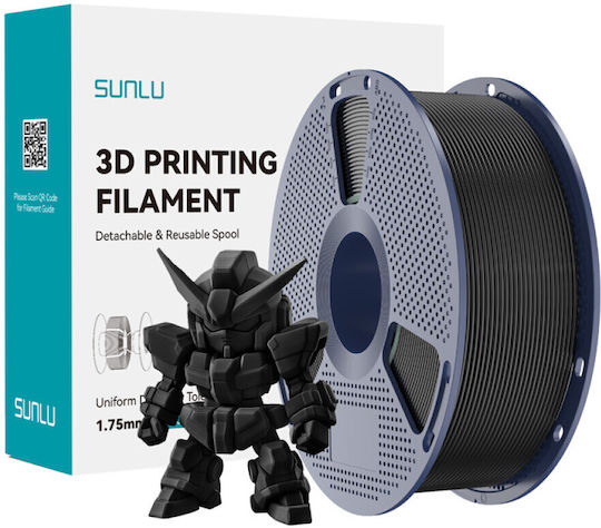 Sunlu PLA+ 2.0 3D Printer Filament 1.75mm Μαύρο