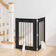 vidaXL Metallic Dog Divider in Black Colour 60 ...