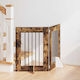 vidaXL Врата За Куче В Кафяв Цвят 120.5 x 34 x 60 см