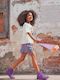Kids Fabric Shorts/Bermuda Blue
