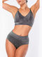 Bikini Bottoms Slip High Waist Black