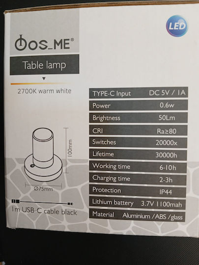 Fos me Lumină Decorativă Alb Cald 3000K Fos me Lumină Decorativă Alb Cald 3000K