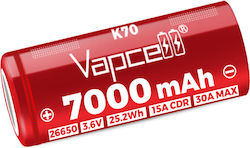 Baterie Vapcell 26650 K70 7000mah 30a Baterie Vapcell 26650 K70 7000mah 30a