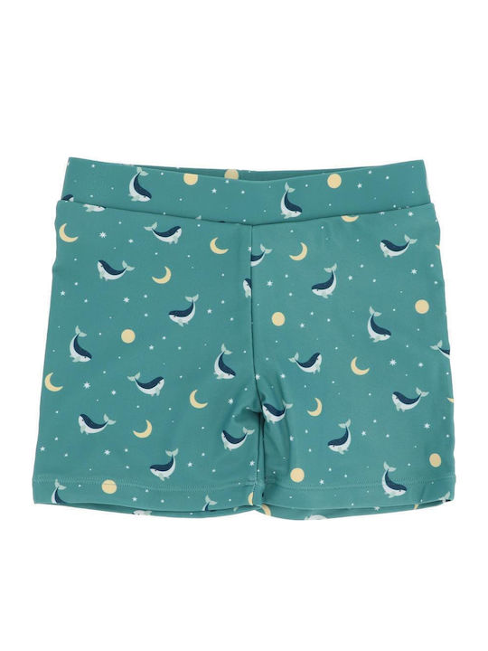 Tutete Kids Swimwear Swim Shorts Teal Whale