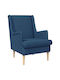 Polstersessel Blau 62x79x90cm