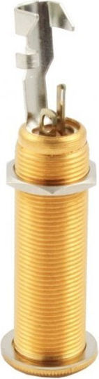 Switchcraft Input Jack Long Threaded Stereo Gold