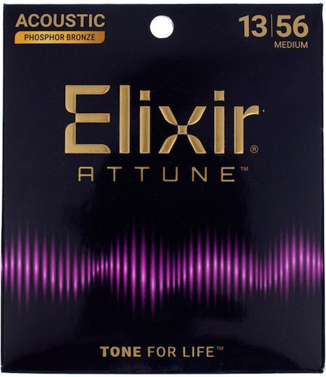 Elixir Набор Струни За Акустична Китара Фосфорен Бронз 13 - 56