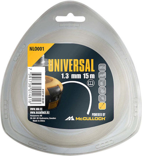 Trimmer Line Round Profile Universal 1.3 Mm 15 M