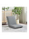 Multifunctional Bean Bag Chair Light Gray 54x64x59cm