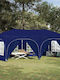 vidaXL Garten Gazebo Blau 5,75x2,88m
