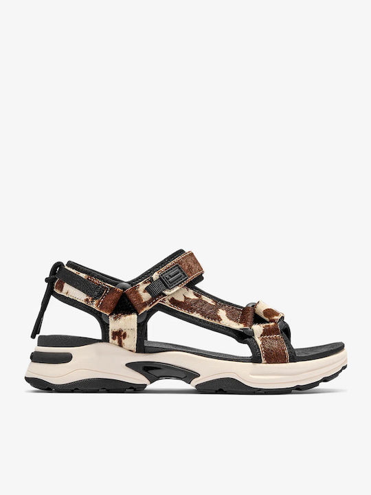 Cow Leather Women's Sandals Brown