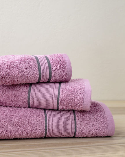 Nima Πετσέτα Χεριών Elyon 30x50εκ. Dusty Pink Βάρους 460gr/m²
