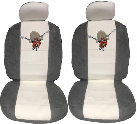 Looney Tunes Autositzbezüge Handtuch Yosemite Sam Grau-Weiß 4 Stück