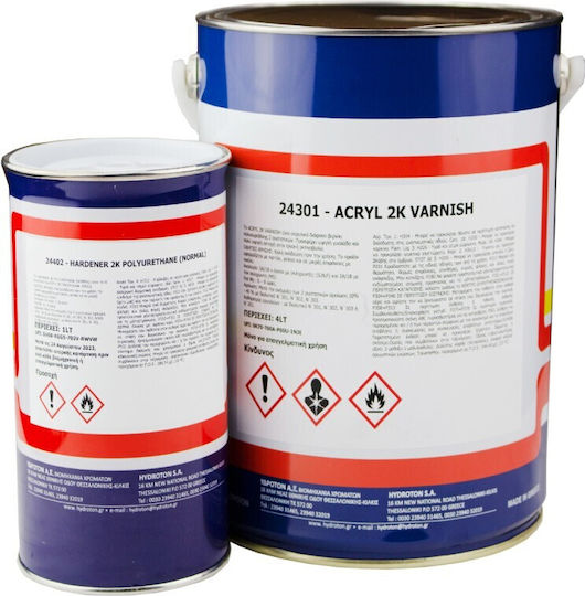 Acryl 2k Varnish Acrylic Transparent Varnish 2.5lt